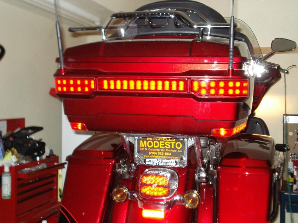 LED King TourPak Brake/Turn/Tail Lamp Kit on '11 RGU Road Glide